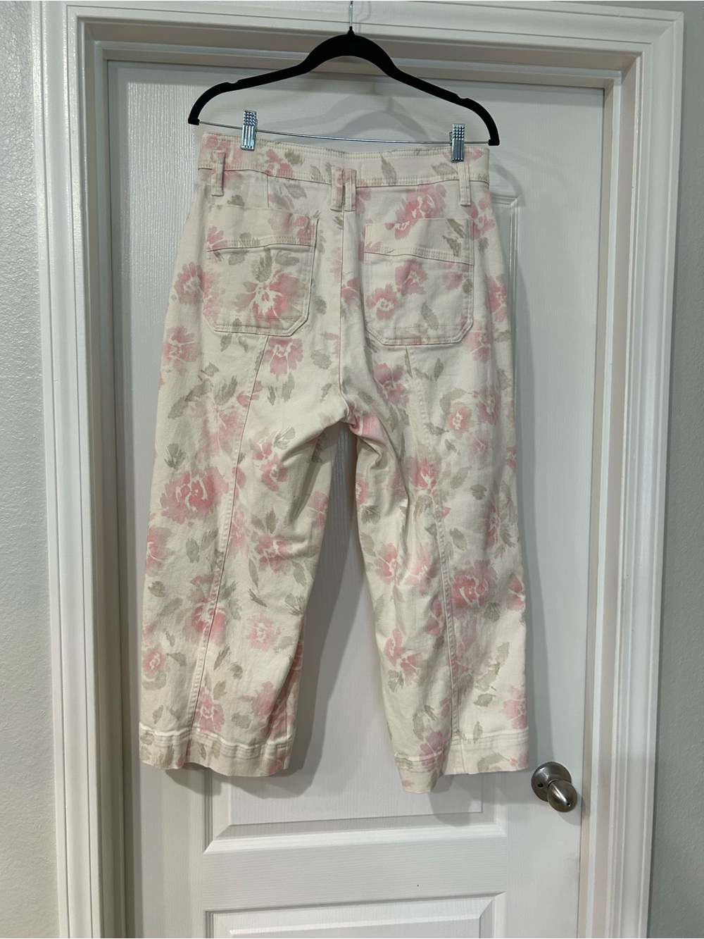 Democracy Pink Floral Print Stretch Jeans